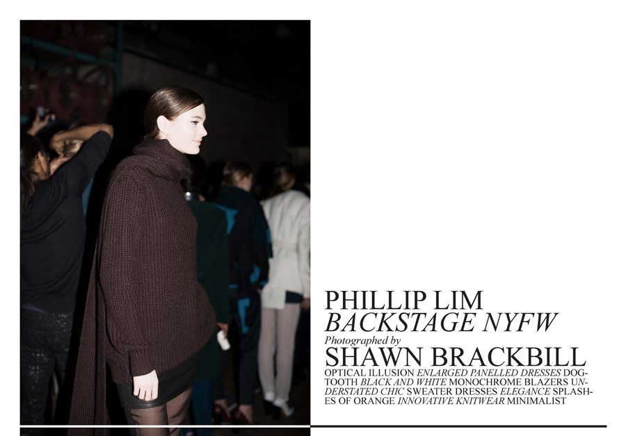 Phillip Lim Backstage