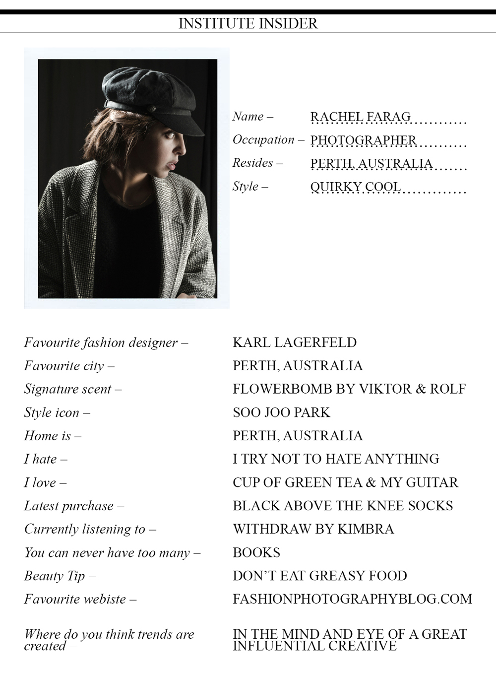 Rachel Farag Profile 2